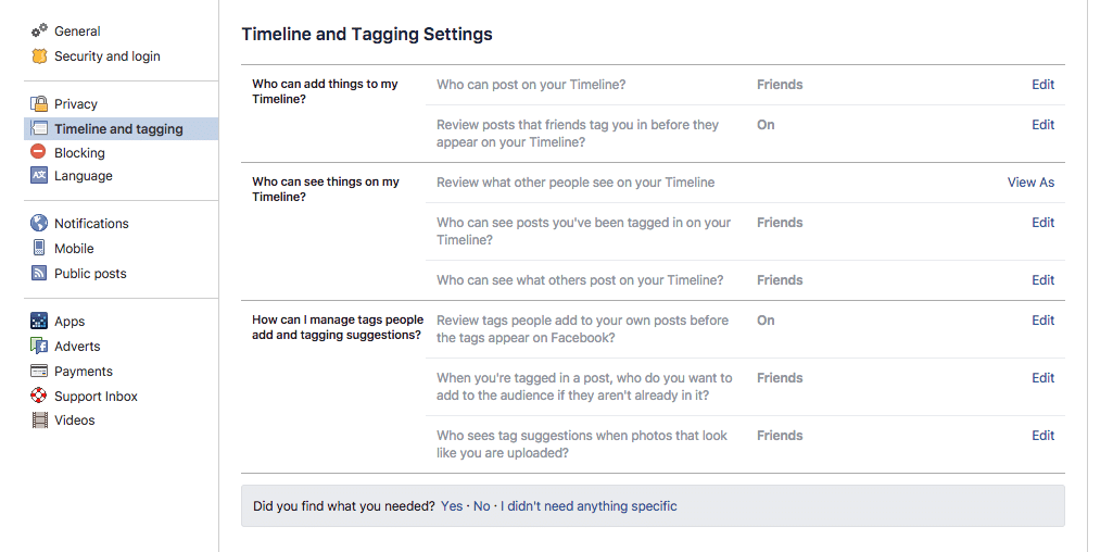 facebook-Timeline-and-Tagging-Settings